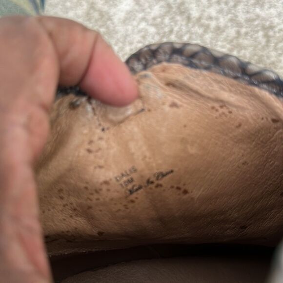 Donald Pliner Ankle Riding Charcoal Dalis Vintage Python Boots 10 - Picture 5 of 7